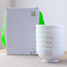 将图片加载到图库查看器，古镇陶瓷 景德镇玲珑瓷高白瓷家用吃饭单个饭碗小碗餐具套装福碗
