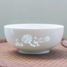 将图片加载到图库查看器，古镇陶瓷景德镇家用白瓷中式面碗韩式面碗厨房餐具陶瓷单个碗套装
