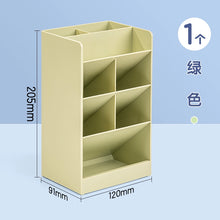 将图片加载到图库查看器，得力斜插式笔筒ins女北欧个性简约透明收纳笔架学生桌面创意时尚可爱亚克力大容量儿童笔桶文具收纳盒
