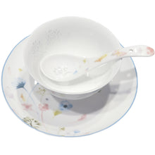 将图片加载到图库查看器，古镇陶瓷碗单个家用餐具套装碗碟玲珑瓷创意个性汤碗北欧碗盘白瓷
