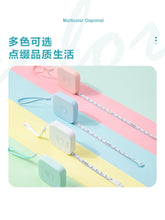 将图片加载到图库查看器，得力皮尺卷尺家用软尺随身量三围迷你皮卷尺测量衣服腰围小尺子
