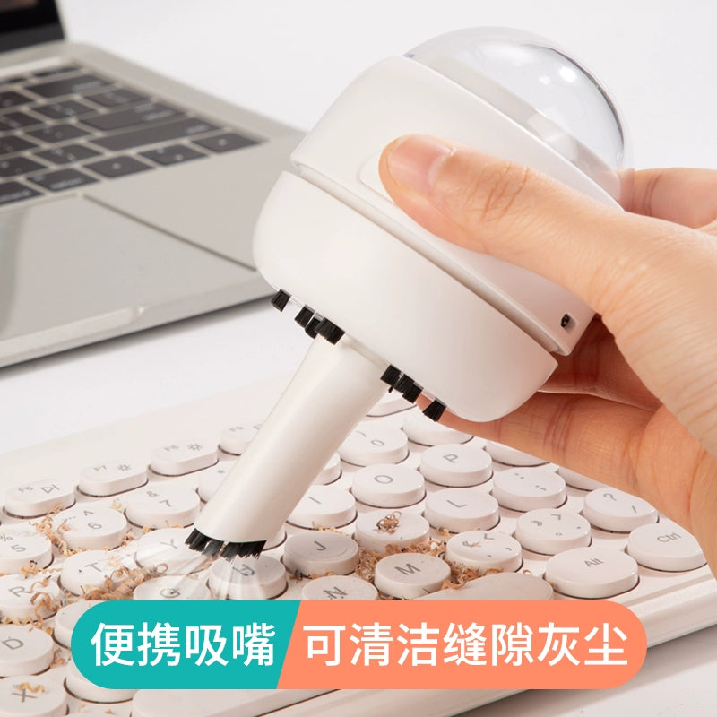 得力桌面吸尘器充电学生电动迷你橡皮擦屑清洁器儿童书桌清理器铅笔屑橡皮渣铅笔屑吸灰机