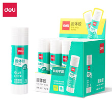 将图片加载到图库查看器，得力7102固体胶12支装9g21g36g大号7103固体胶棒胶水高粘度强力幼儿园儿童小学生手工课diy办公财务专用
