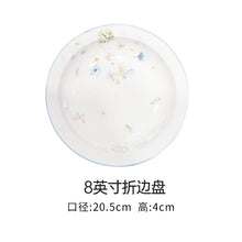 将图片加载到图库查看器，古镇陶瓷碗单个家用餐具套装碗碟玲珑瓷创意个性汤碗北欧碗盘白瓷
