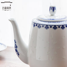 将图片加载到图库查看器，景德镇高白玲珑瓷中式陶瓷杯高档精致茶具泡茶壶下午茶高温凉水壶

