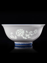 将图片加载到图库查看器，餐具套装碗盘家用碗创意个性家用青花玲珑瓷饭碗大碗汤碗面碗瓷碗
