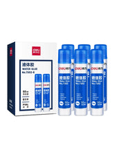 将图片加载到图库查看器，得力7302透明液体胶水手工制作diy专用可做水晶泥史莱姆饰品材料强力胶水学生办公用品50ml小瓶6支装文具用品

