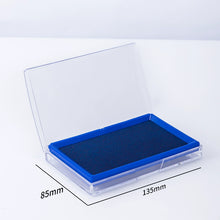 将图片加载到图库查看器，得力红色印台油性印台大号【快干】印泥盒印油秒干速干财务会计速干蓝色黑色印章按手印指纹办公用品9864
