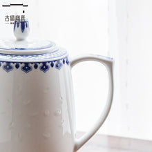 将图片加载到图库查看器，景德镇高白玲珑瓷中式陶瓷杯高档精致茶具泡茶壶下午茶高温凉水壶
