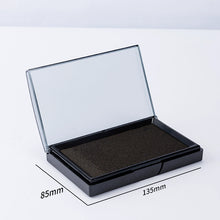 将图片加载到图库查看器，得力红色印台油性印台大号【快干】印泥盒印油秒干速干财务会计速干蓝色黑色印章按手印指纹办公用品9864

