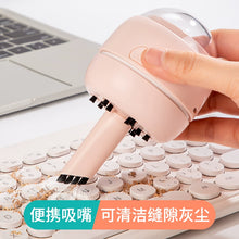 将图片加载到图库查看器，得力桌面吸尘器充电学生电动迷你橡皮擦屑清洁器儿童书桌清理器铅笔屑橡皮渣铅笔屑吸灰机
