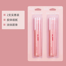 将图片加载到图库查看器，【两支装】得力纽赛笔型固体胶儿童胶棒高粘度学生手工用品便携可爱幼儿园透明固体胶
