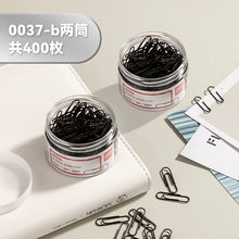 将图片加载到图库查看器，【三筒装】得力金属回形针0037办公加厚电镀表层曲别针彩色回形针学生手工文具彩色工字钉大头针组合三针一钉
