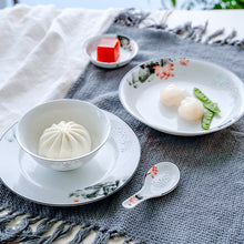 将图片加载到图库查看器，碗碟套装家用景德镇新中式碗陶瓷吃饭套碗盘子中国风家用餐具套装
