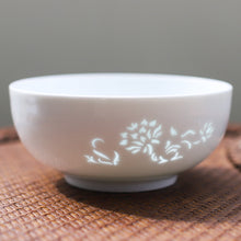 将图片加载到图库查看器，古镇陶瓷景德镇家用白瓷中式面碗韩式面碗厨房餐具陶瓷单个碗套装
