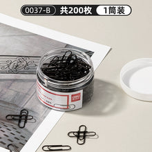 将图片加载到图库查看器，【三筒装】得力金属回形针0037办公加厚电镀表层曲别针彩色回形针学生手工文具彩色工字钉大头针组合三针一钉
