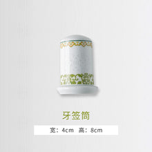 将图片加载到图库查看器，古镇陶瓷 景德镇餐具厨房散件组合中式家用饭碗汤碗碟盘勺釉中彩

