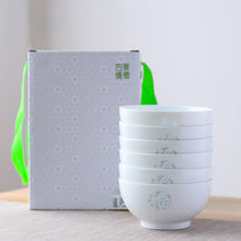 将图片加载到图库查看器，古镇陶瓷 景德镇玲珑瓷高白瓷家用吃饭单个饭碗小碗餐具套装福碗
