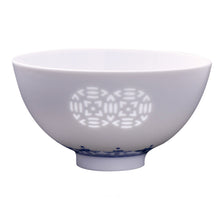 将图片加载到图库查看器，景德镇陶瓷青花玲珑5寸碗家用中式餐具吃饭瓷碗小碗面碗饭碗套装
